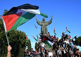 Massive Pro-Palestine Rally - Rome