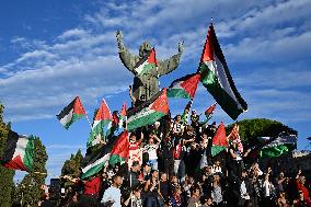 Massive Pro-Palestine Rally - Rome