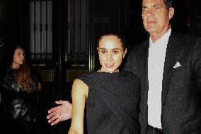 PFW - Meghan Markle Leaves Sugaar Restaurant