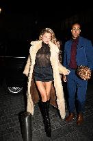 PFW - Brooks Nader Arrives at Le Sienna Restaurant