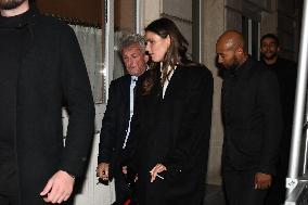 PFW - Sean Penn Leaves Sienna Restaurant