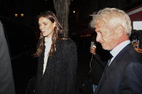 PFW - Sean Penn Leaves Sienna Restaurant