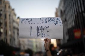 Demonstration in Support of Palestine Across Spain