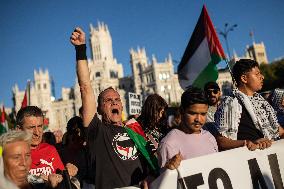 Demonstration in Support of Palestine Across Spain