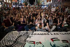 Demonstration in Support of Palestine Across Spain
