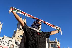 Demonstration in Support of Palestine Across Spain