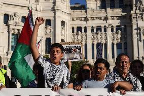 Demonstration in Support of Palestine Across Spain