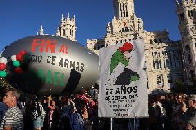 Demonstration in Support of Palestine Across Spain