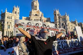 Demonstration in Support of Palestine Across Spain