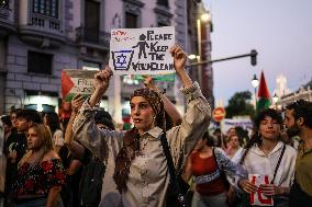 Demonstration in Support of Palestine Across Spain
