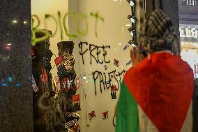 Demonstration in Support of Palestine Across Spain