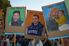 Demonstration in Support of Palestine Across Spain