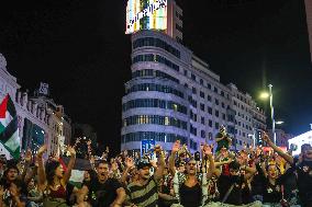 Demonstration in Support of Palestine Across Spain