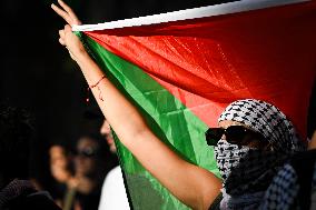 Demonstration in Support of Palestine Across Spain