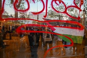 Demonstration in Support of Palestine Across Spain