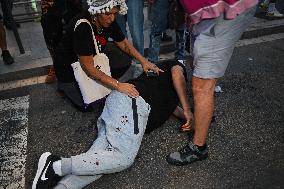 Demonstration in Support of Palestine Across Spain