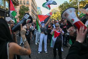 Demonstration in Support of Palestine Across Spain