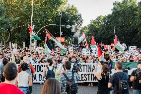 Demonstration in Support of Palestine Across Spain