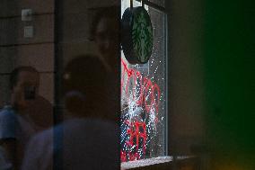 Demonstration in Support of Palestine Across Spain