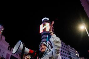 Demonstration in Support of Palestine Across Spain