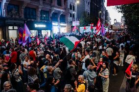 Demonstration in Support of Palestine Across Spain
