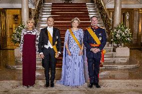 Abdication Ceremony of Luxembourg Grand Duke Henri - Dinner - Luxembourg.