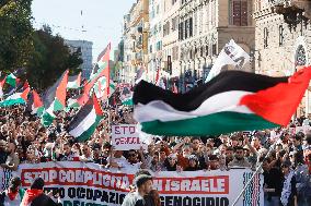 Demonstration in Support of Palestine Across Italy