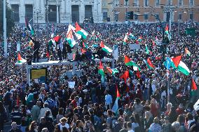 Demonstration in Support of Palestine Across Italy