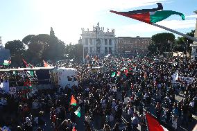 Demonstration in Support of Palestine Across Italy