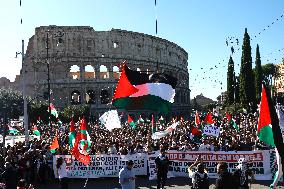 Demonstration in Support of Palestine Across Italy