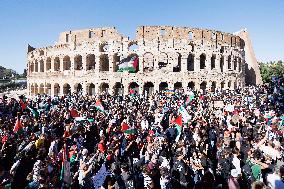 Demonstration in Support of Palestine Across Italy