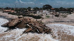 Atafona Coastal Erosion Aftermath - Brazil