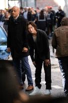 PFW - Sangwon Arrives At Maison Margiela Show