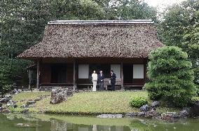 Emperor, empress visit villa in Kyoto