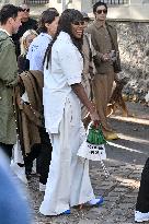 PFW Lacoste Outside Arrivals