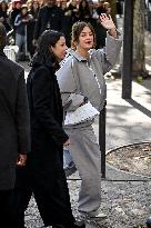 PFW Lacoste Outside Arrivals