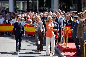 Infanta Elena de Borbon and Cristina de Borbon Attending Gran Homenaje - Madrid