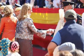 Infanta Elena de Borbon and Cristina de Borbon Attending Gran Homenaje - Madrid