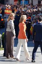 Infanta Elena de Borbon and Cristina de Borbon Attending Gran Homenaje - Madrid