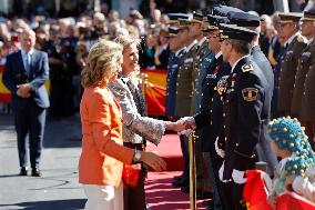 Infanta Elena de Borbon and Cristina de Borbon Attending Gran Homenaje - Madrid