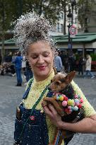 Animal Walk on the Avenue Des Champs Elysees - Paris