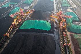 Yangtze River Wharf Coal Yard