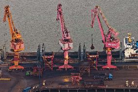 Yangtze River Wharf Coal Yard