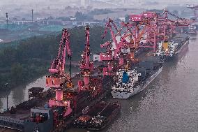Yangtze River Wharf Coal Yard