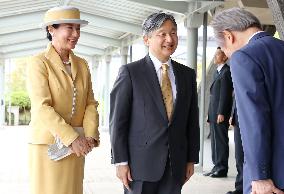 Japan's emperor, empress attend science forum in Kyoto