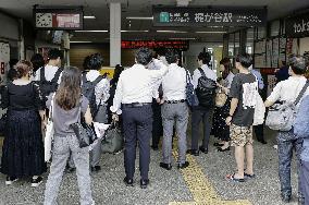 Train collides with out-of-service train near Tokyo