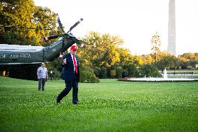 President Trump Speaks To Members Of The Media - DC