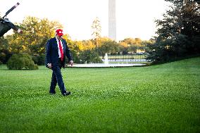 President Trump Speaks To Members Of The Media - DC