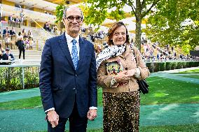 Eric Woerth At Qatar Prix De L Arc de Triomphe - Paris