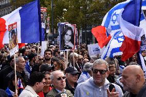 The Tous 7 Octobre Association Organizes A March For Hostages Held By Hamas - Paris